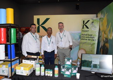 Mohamed Nachit, Mohammed El Aissaoui and Benoit Villaume from Koppert Maroc, supplier of biological control solutions