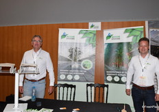 Peter Lexmond and Sebstiaan Smeur from Meteor Systems, a Dutch company supplying irrigation systems, cultivation systems and machinery