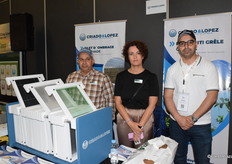 Mohamed Boulelal, Carla Lopez and Abdelkhalek Karlach from Criado & Lopez. The company has an experience of 15 years in Morocco providing nets, shades, pots and other accessories