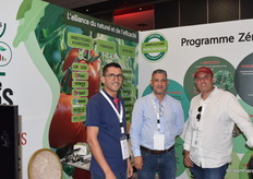 Rachid Elaini, Ahmed Hdidi and Mohamed Amine Boudabbouz from Saoas, a Moroccan company producing biostimulants
